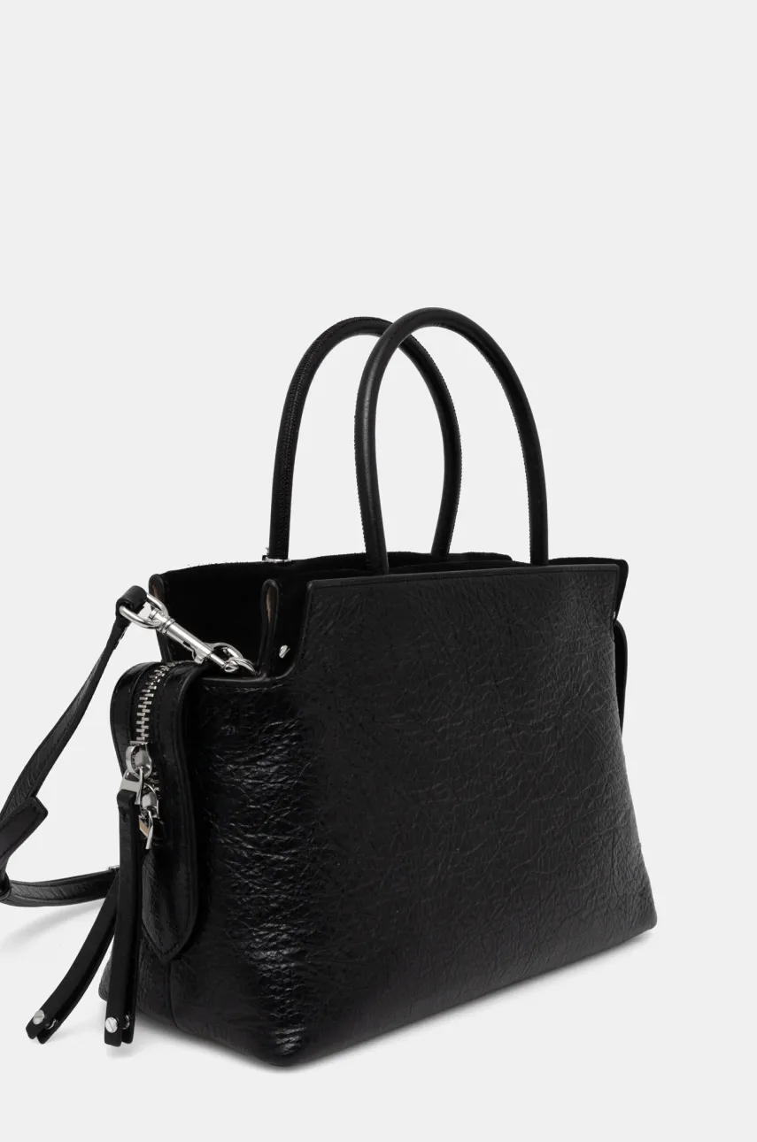 Кожаная сумочка Tory Burch Mercer цвет чёрный 165150.001 Кожаная сумочка Tory Burch Mercer цвет чёрный 165150.001