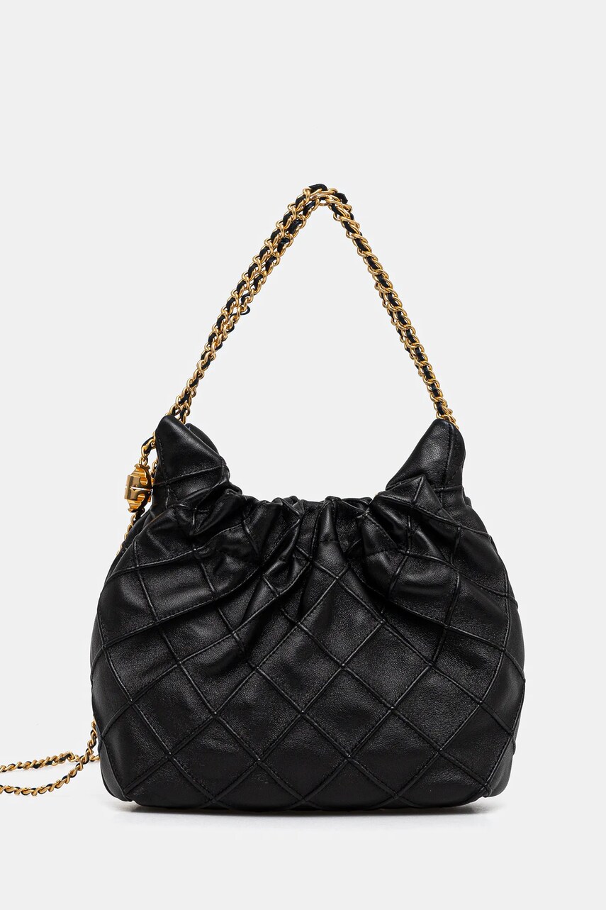 Levně Kabelka Tory Burch Fleming černá barva, 162451.001