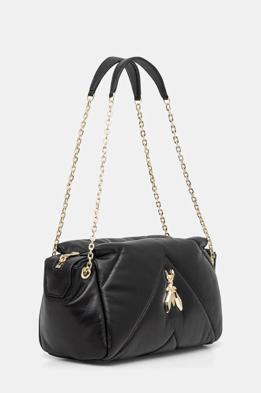 Кожаная сумочка Patrizia Pepe цвет чёрный 8B0197 L113 Кожаная сумочка Patrizia Pepe цвет чёрный 8B0197 L113