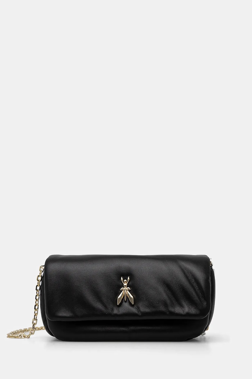 Kožená kabelka Patrizia Pepe černá barva, 8B0220 L113