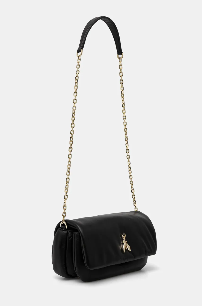 Кожаная сумочка Patrizia Pepe цвет чёрный 8B0220 L113 Кожаная сумочка Patrizia Pepe цвет чёрный 8B0220 L113