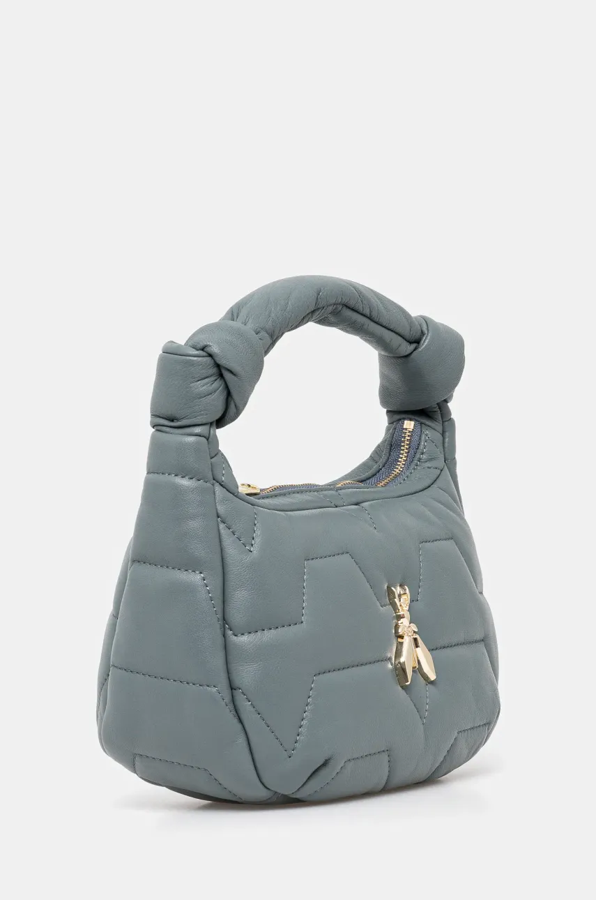 Кожаная сумочка Patrizia Pepe цвет зелёный 8B0223 L006 Кожаная сумочка Patrizia Pepe цвет зелёный 8B0223 L006