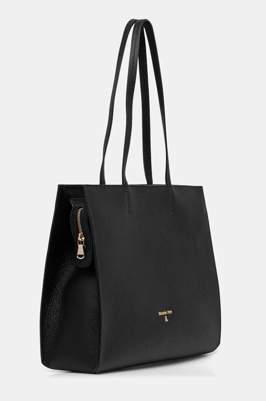 Кожаная сумочка Patrizia Pepe цвет чёрный 8B0235 L001 Кожаная сумочка Patrizia Pepe цвет чёрный 8B0235 L001