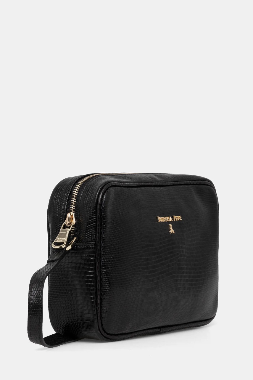 Кожаная сумочка Patrizia Pepe цвет чёрный 8B8985 L137 Кожаная сумочка Patrizia Pepe цвет чёрный 8B8985 L137