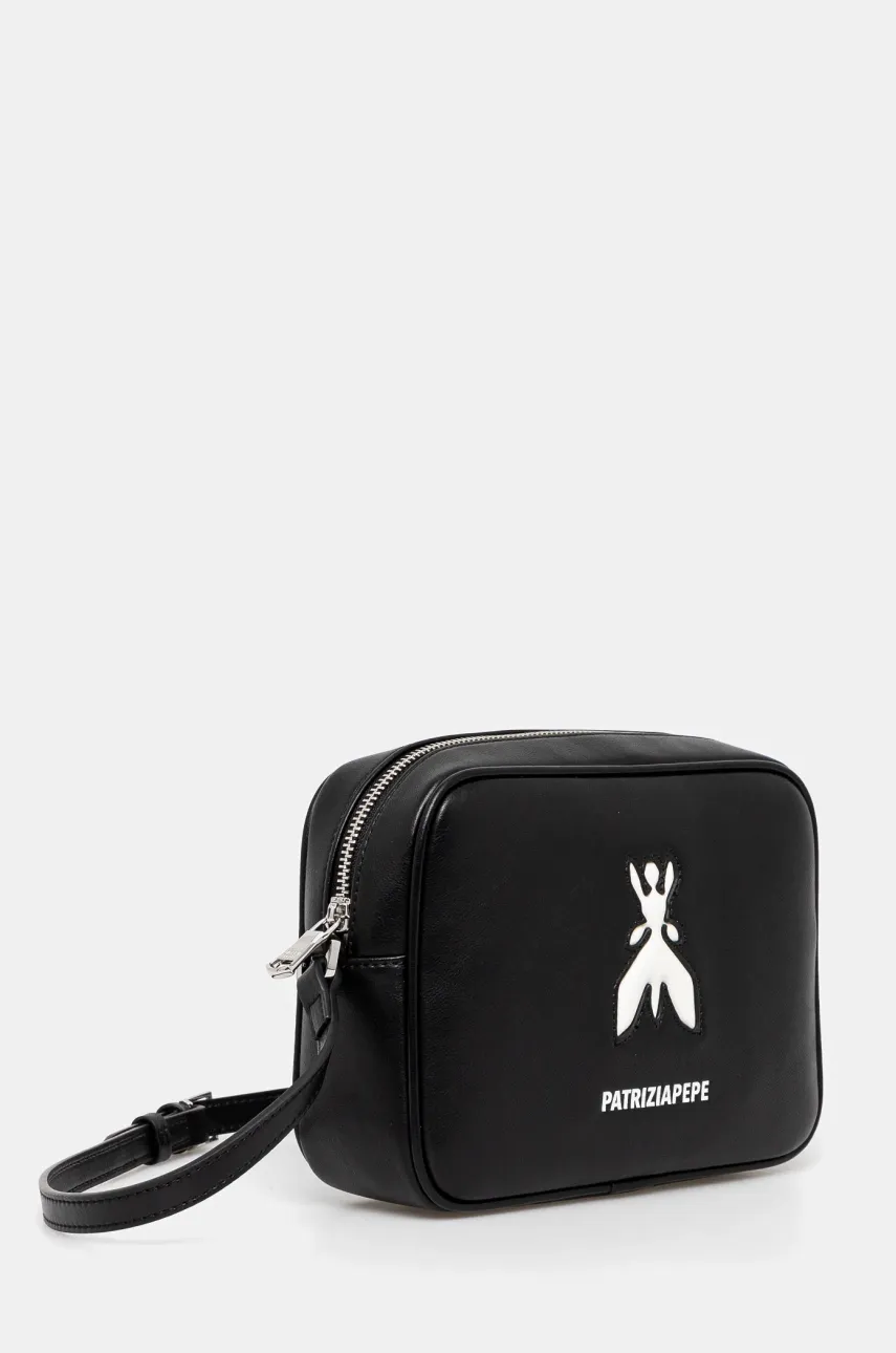 Кожаная сумочка Patrizia Pepe цвет чёрный 8B8985 L145 Кожаная сумочка Patrizia Pepe цвет чёрный 8B8985 L145