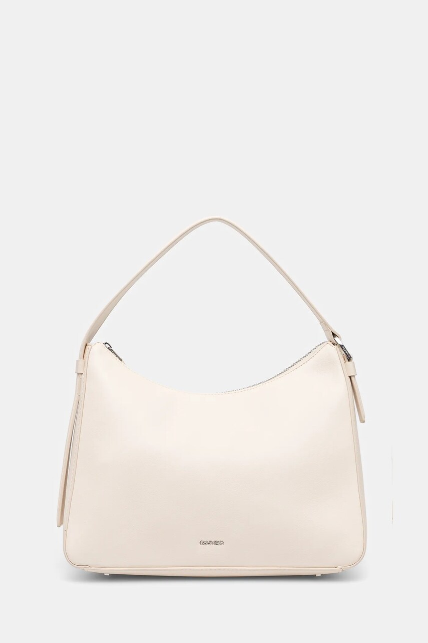 Levně Kabelka Calvin Klein bílá barva, K60K612770