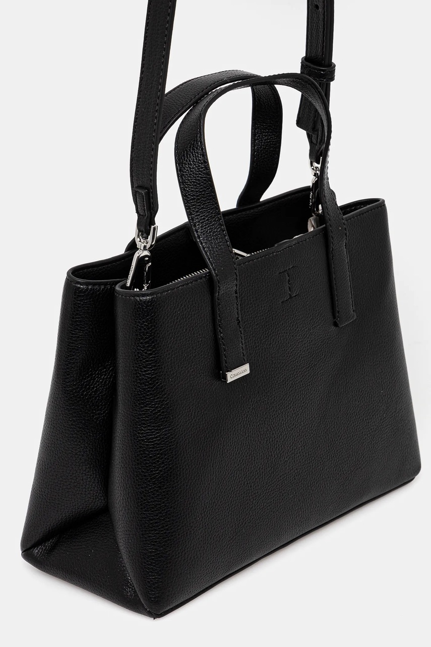 Τσάντα Calvin Klein χρώμα: μαύρο, K60K612781 φωτογραφία