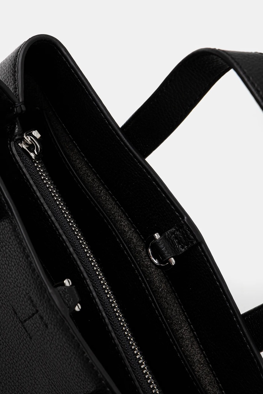 Τσάντα Calvin Klein χρώμα: μαύρο, K60K612781 φωτογραφία