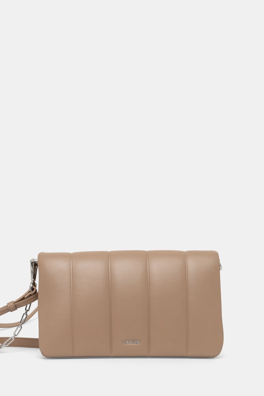 Levně Kabelka Calvin Klein hnědá barva, K60K612787