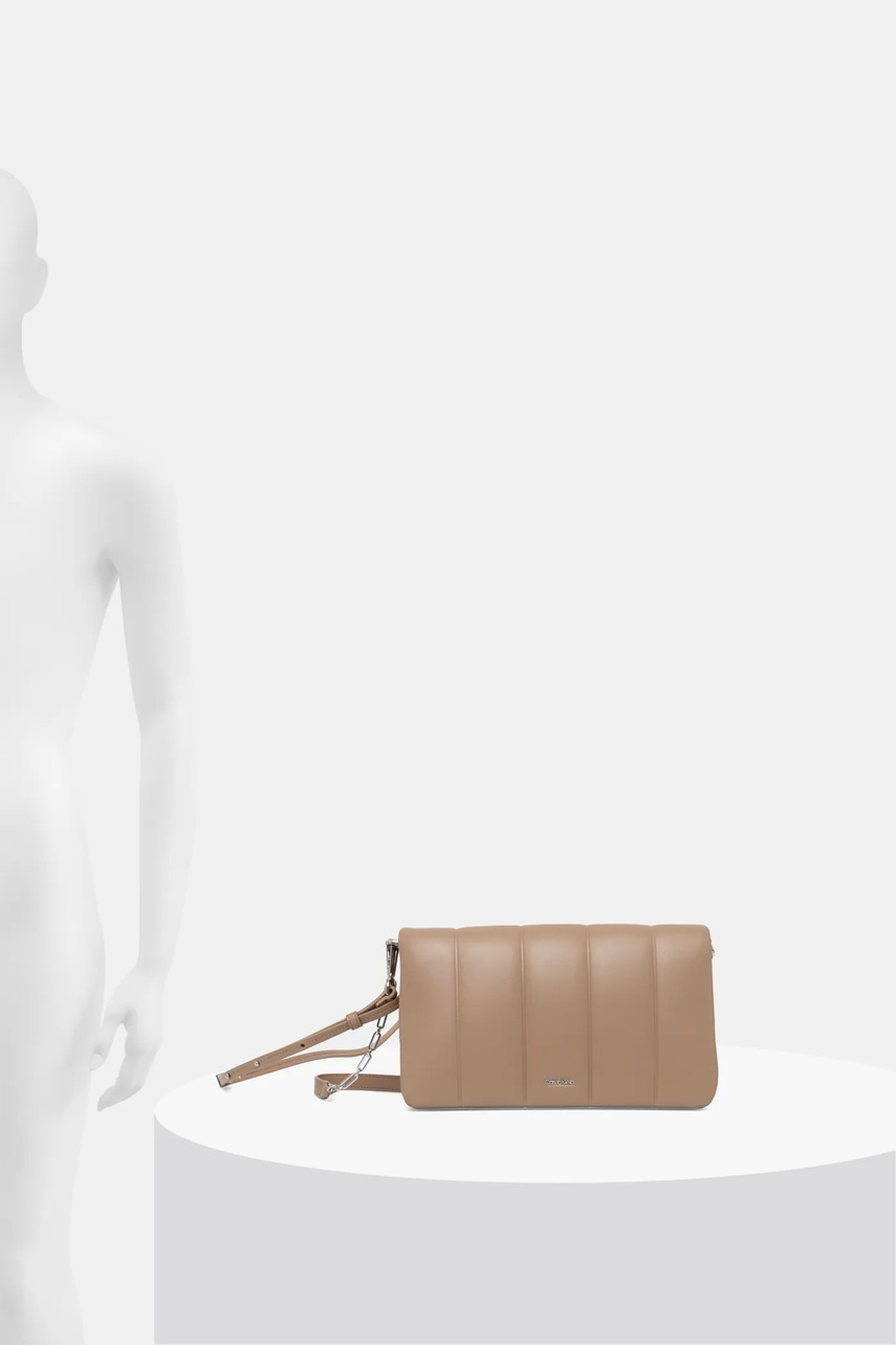 Τσάντα Calvin Klein χρώμα: καφέ, K60K612787 φωτογραφία