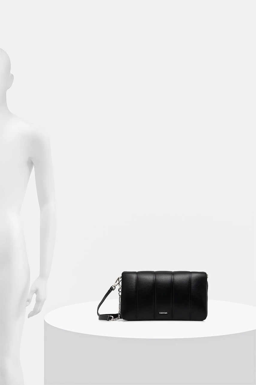 Τσάντα Calvin Klein χρώμα: μαύρο, K60K612787 φωτογραφία