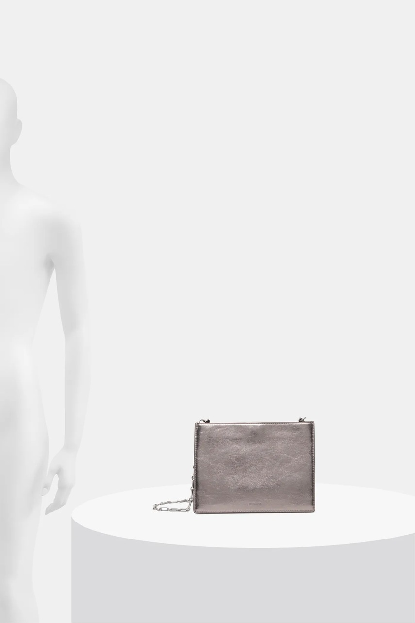 Τσάντα Calvin Klein χρώμα: ασημί, K60K612793 φωτογραφία