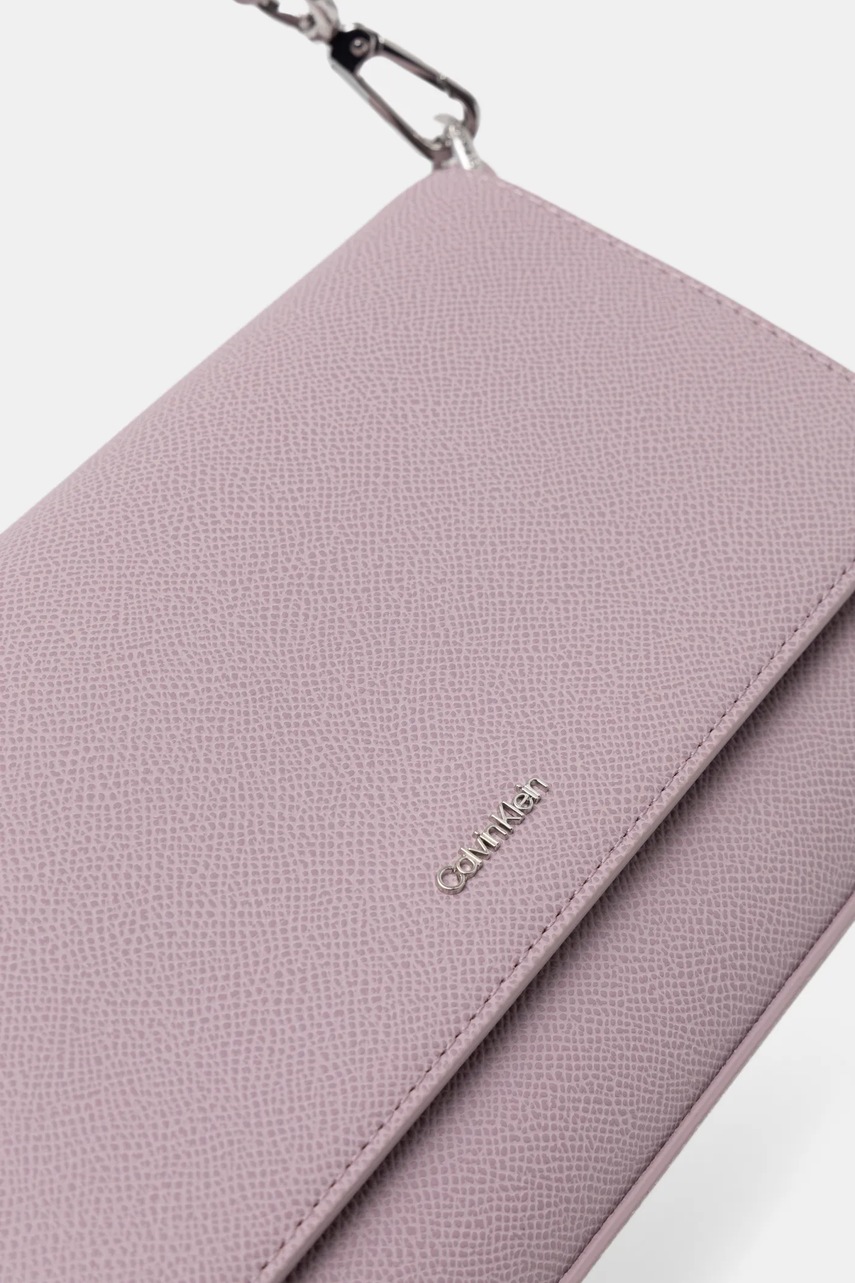 Τσάντα Calvin Klein χρώμα: μοβ, K60K612805 φωτογραφία