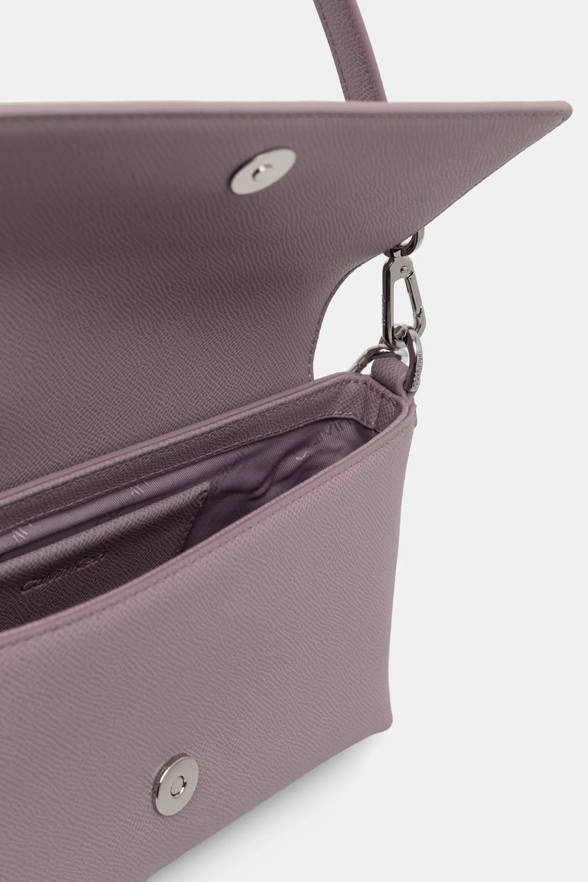 Τσάντα Calvin Klein χρώμα: μοβ, K60K612805 φωτογραφία