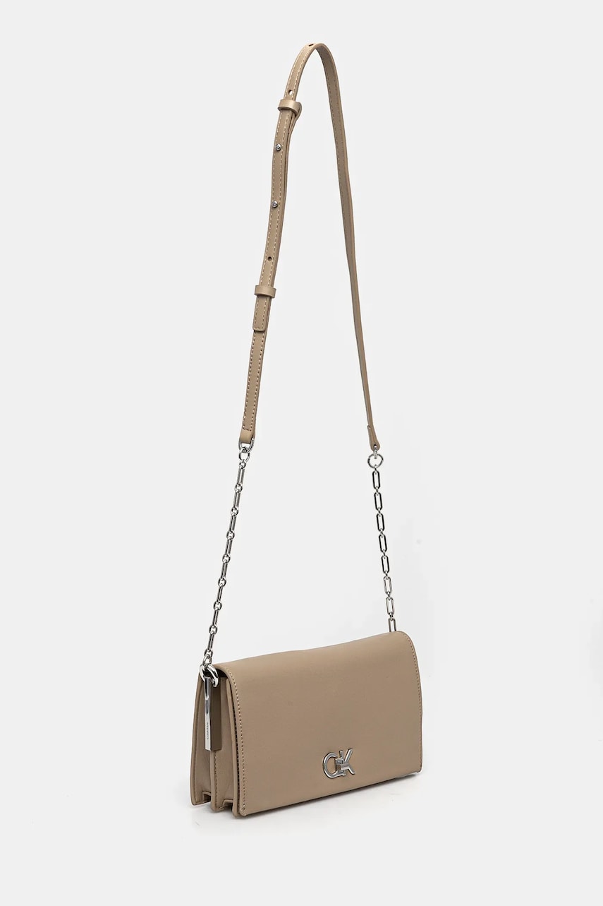 Сумочка Calvin Klein цвет бежевый K60K612806 Сумочка Calvin Klein цвет бежевый K60K612806