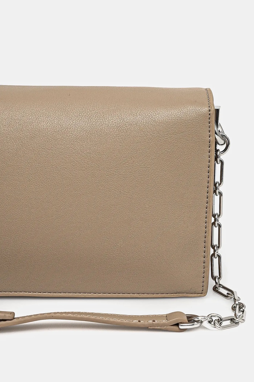 Τσάντα Calvin Klein χρώμα: μπεζ, K60K612806 φωτογραφία