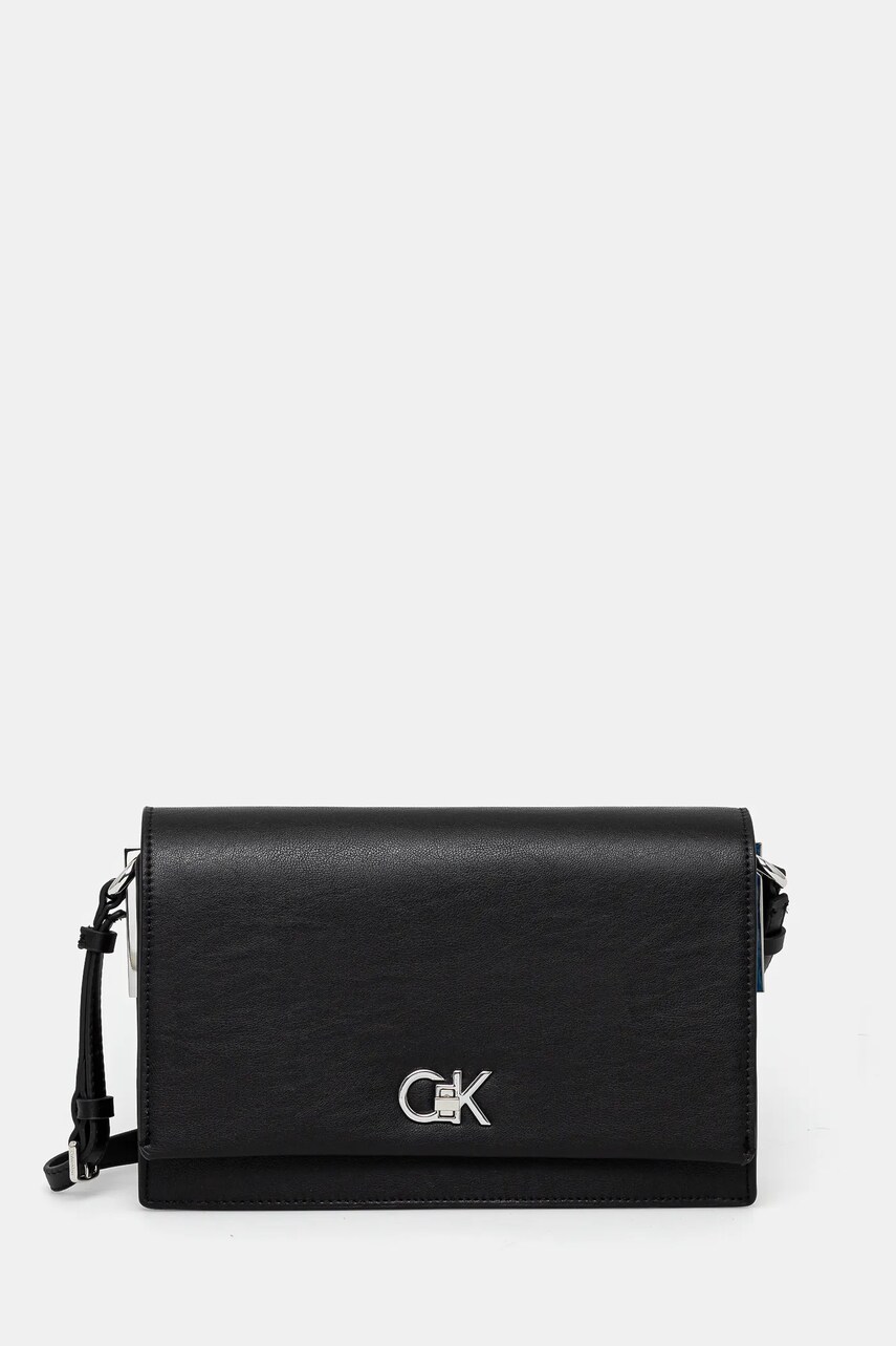 Levně Kabelka Calvin Klein černá barva, K60K612807