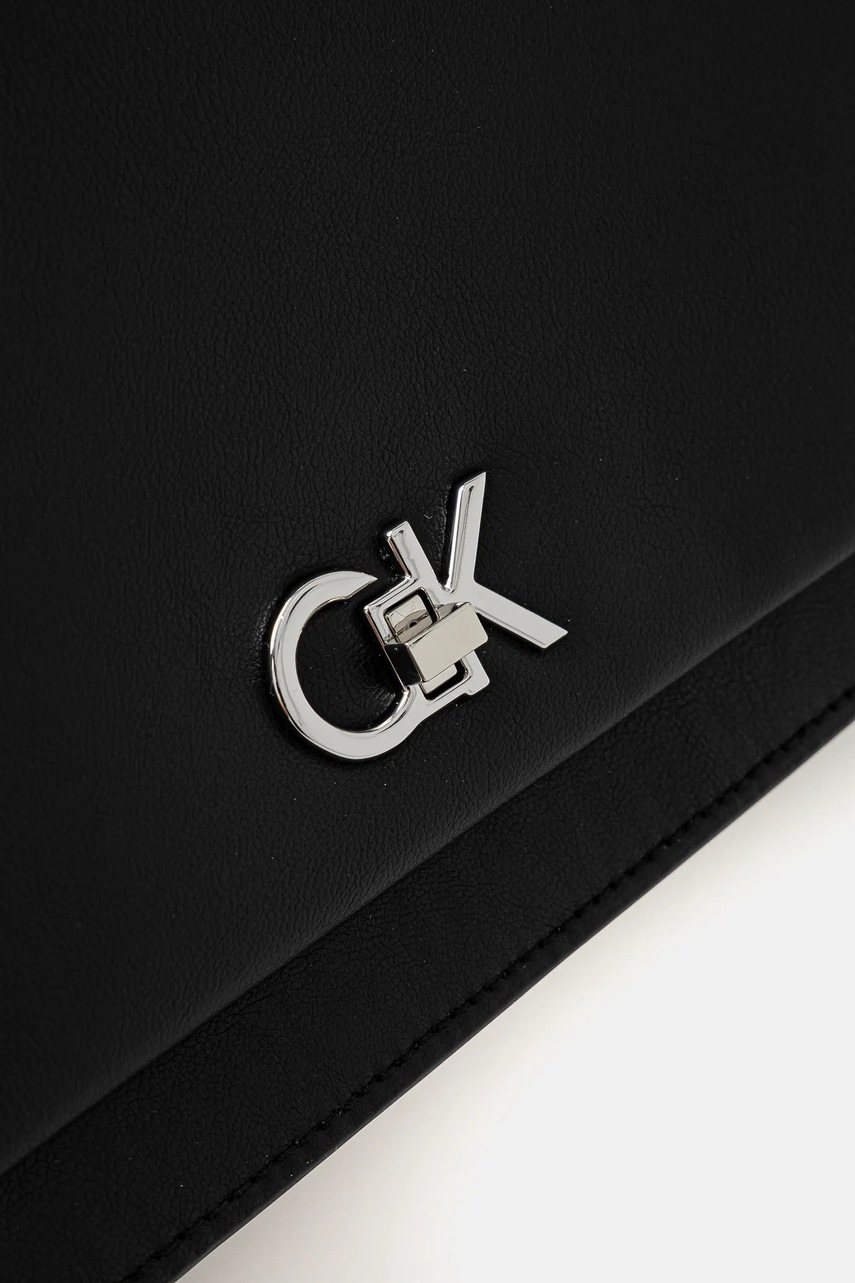 Τσάντα Calvin Klein χρώμα: μαύρο, K60K612807 φωτογραφία