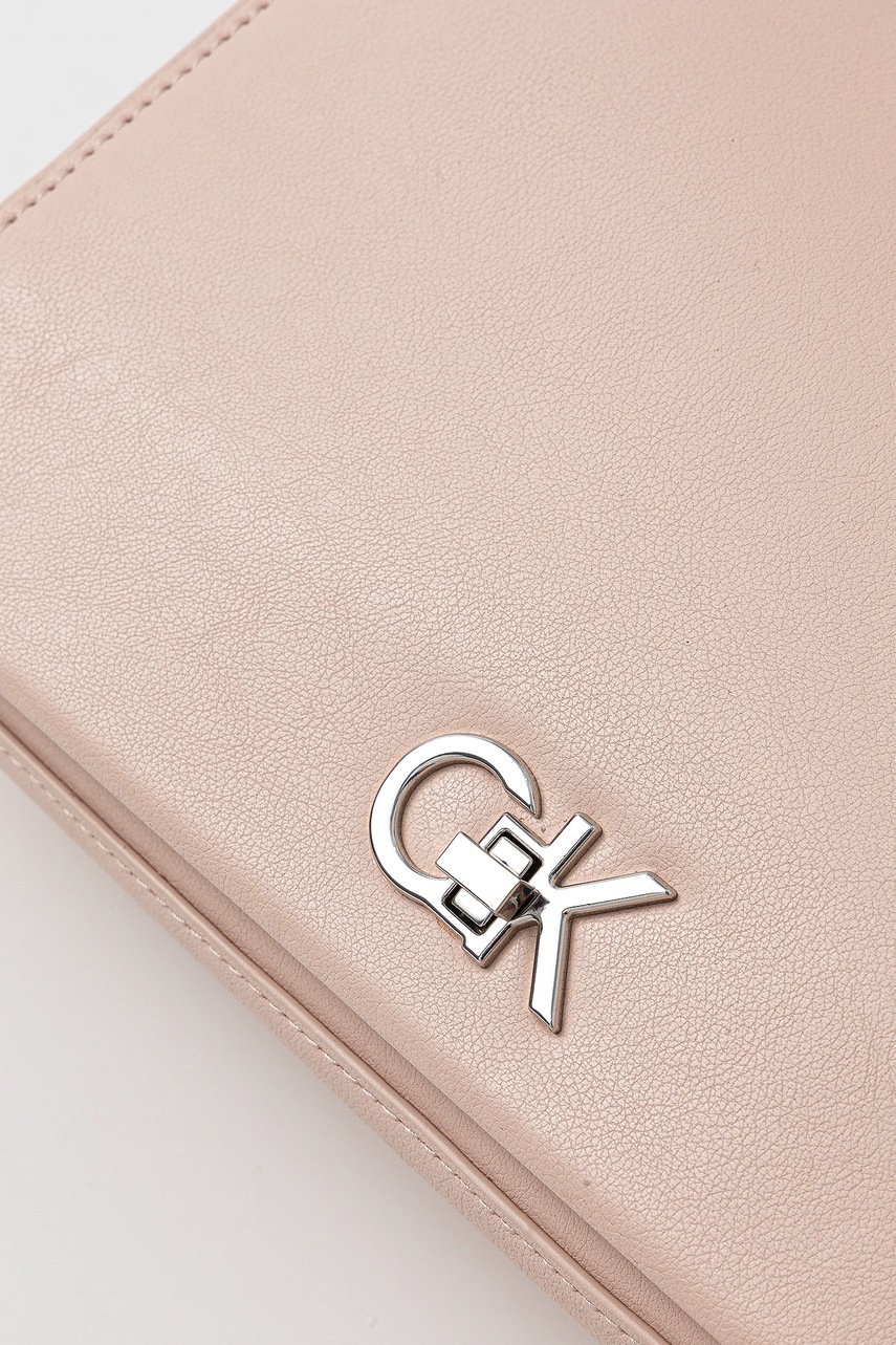 Τσάντα Calvin Klein χρώμα: ροζ, K60K612810 φωτογραφία