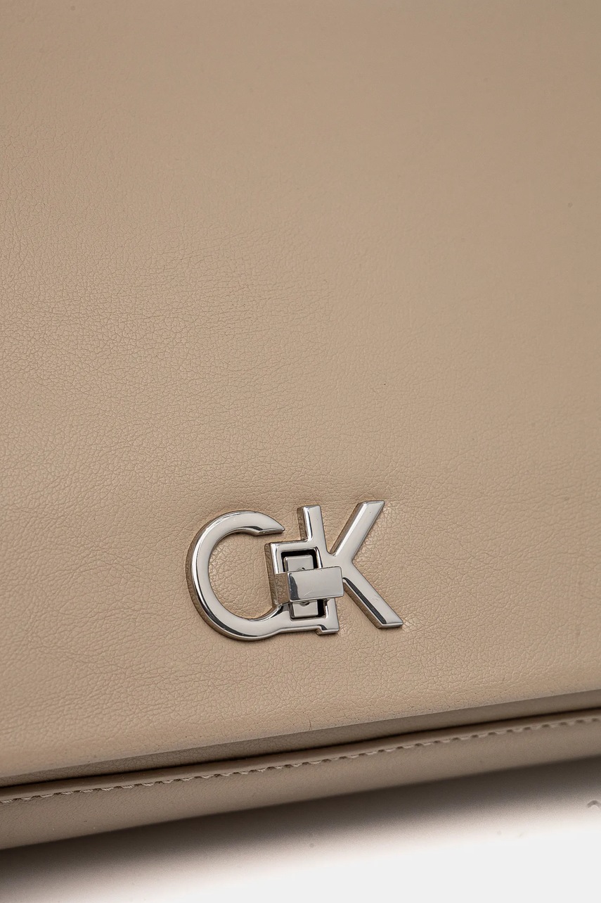 Τσάντα Calvin Klein χρώμα: μπεζ, K60K612810 φωτογραφία