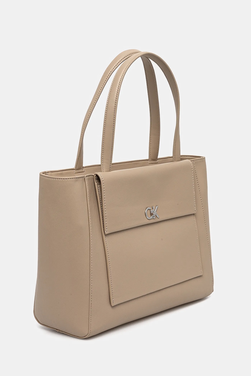 Сумочка Calvin Klein цвет бежевый K60K612811 Сумочка Calvin Klein цвет бежевый K60K612811