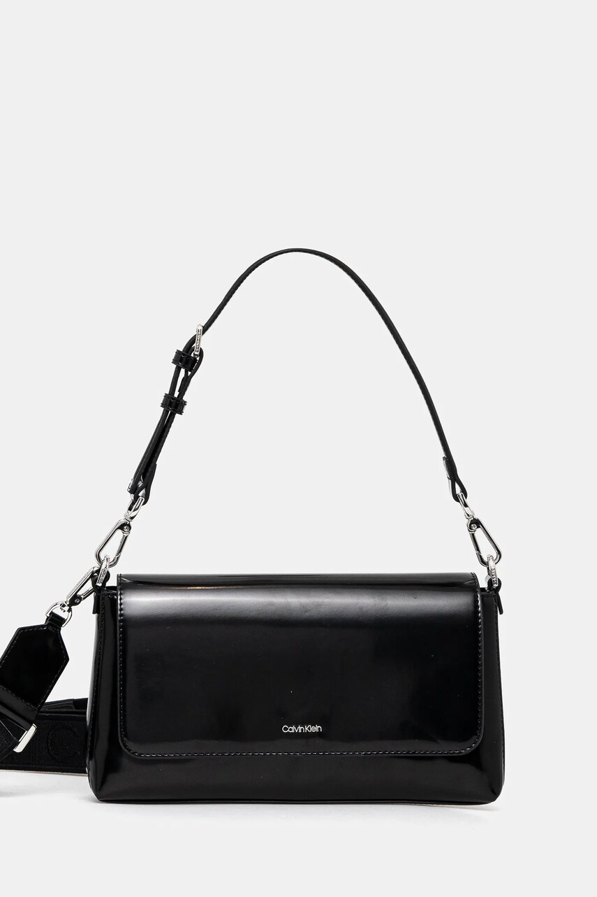 Levně Kabelka Calvin Klein černá barva, K60K612885