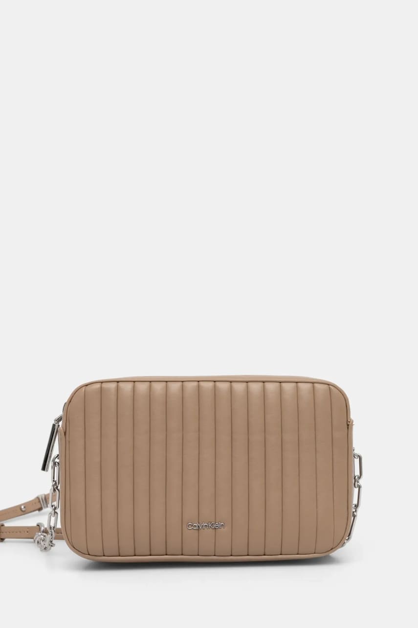 Levně Kabelka Calvin Klein béžová barva, K60K613078