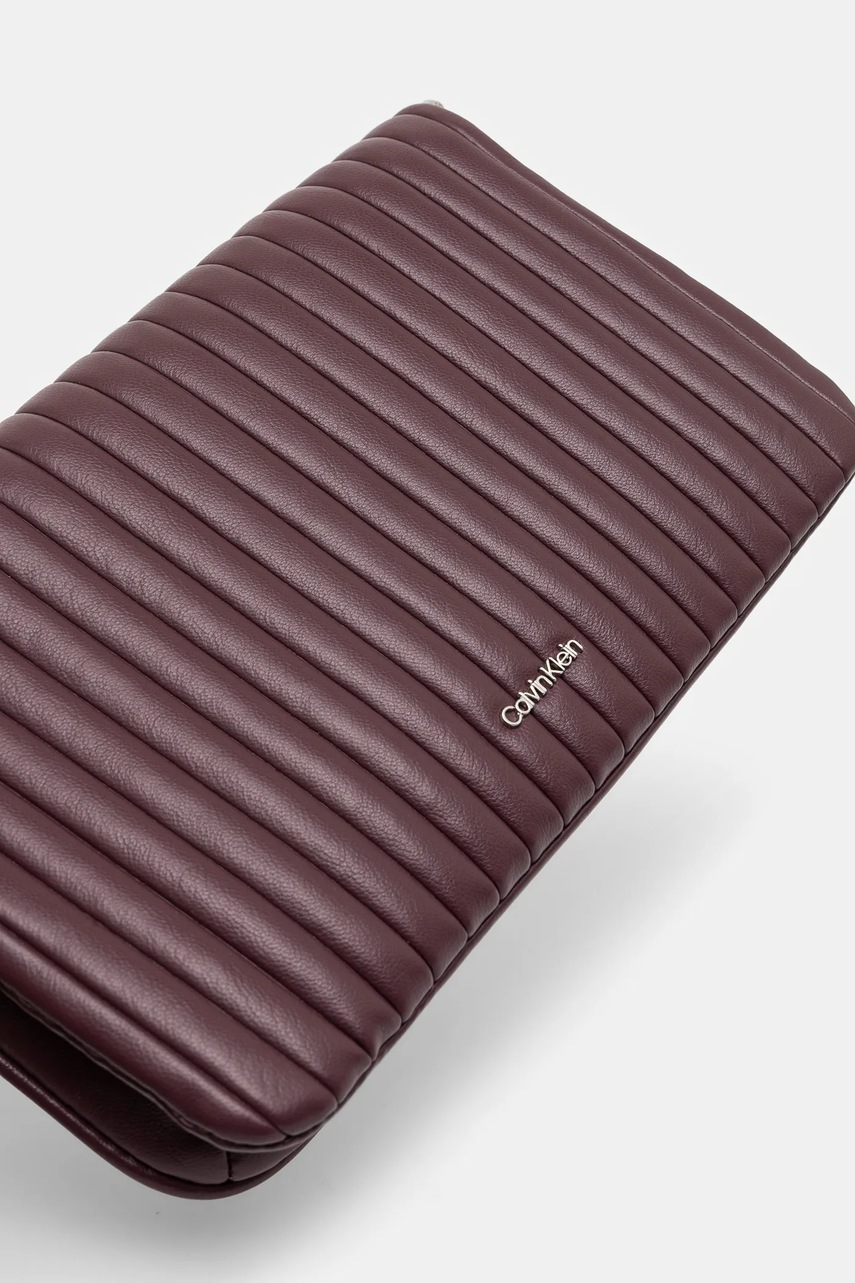 Τσάντα Calvin Klein χρώμα: μπορντό, K60K613079 φωτογραφία