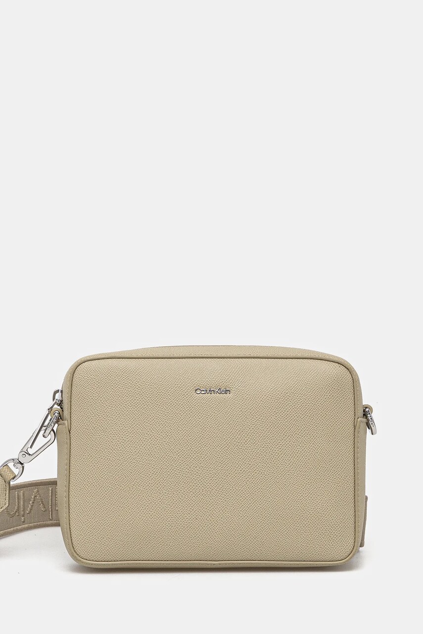 Levně Kabelka Calvin Klein béžová barva, K60K613084