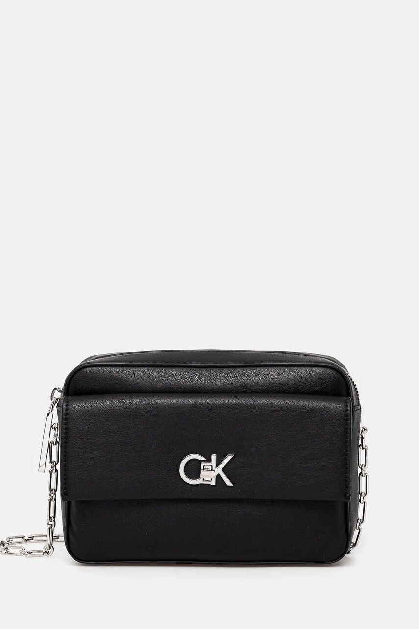 Levně Kabelka Calvin Klein černá barva, K60K613089