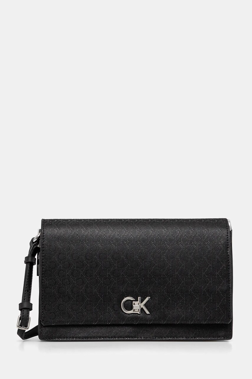 Levně Kabelka Calvin Klein černá barva, K60K613139