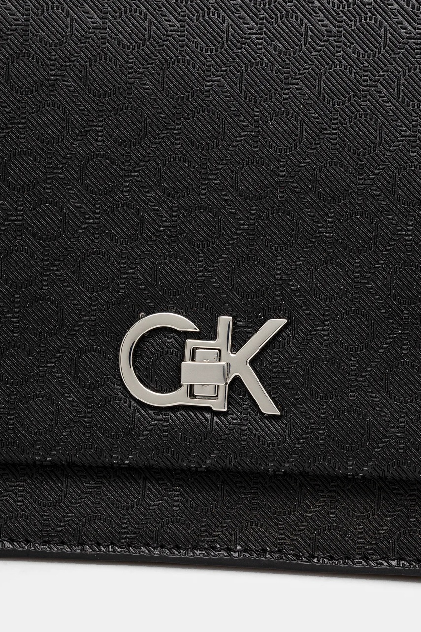 Τσάντα Calvin Klein χρώμα: μαύρο, K60K613139 φωτογραφία