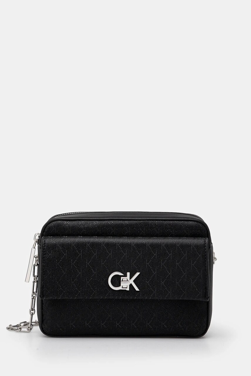 Levně Kabelka Calvin Klein černá barva, K60K613140