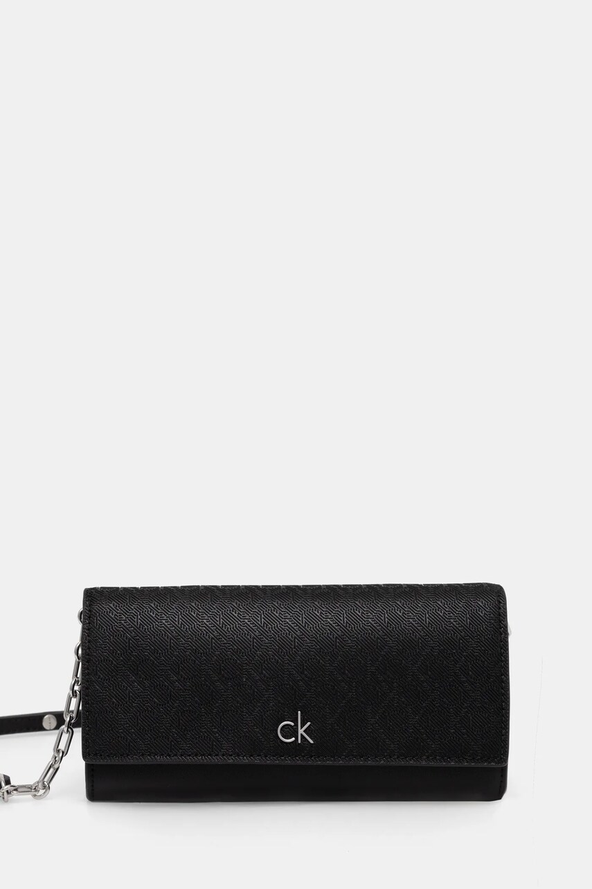Levně Peněženka Calvin Klein černá barva, K60K612853