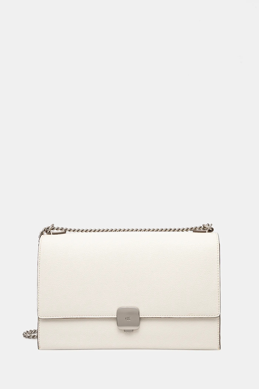 Levně Kabelka Calvin Klein Jeans bílá barva, K60K612709
