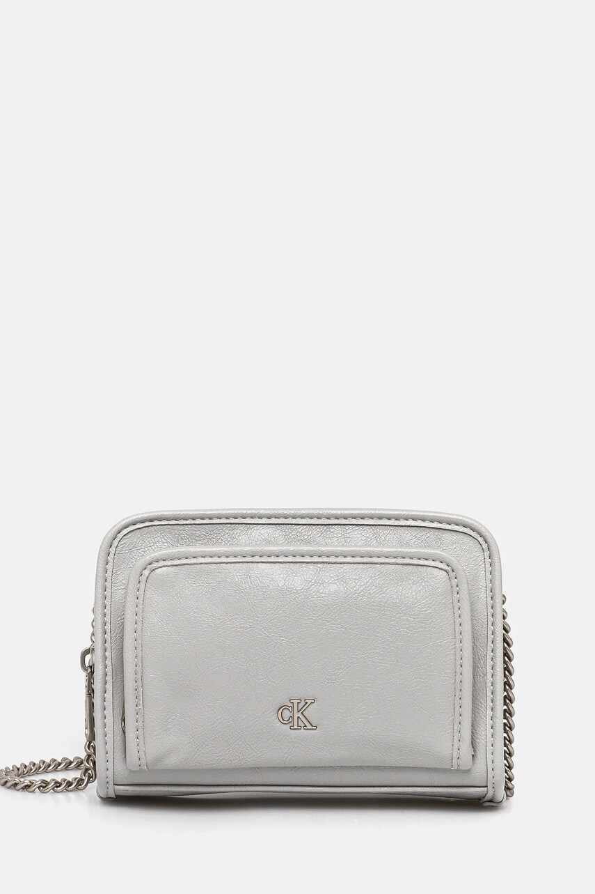 Levně Kabelka Calvin Klein Jeans šedá barva, K60K613047