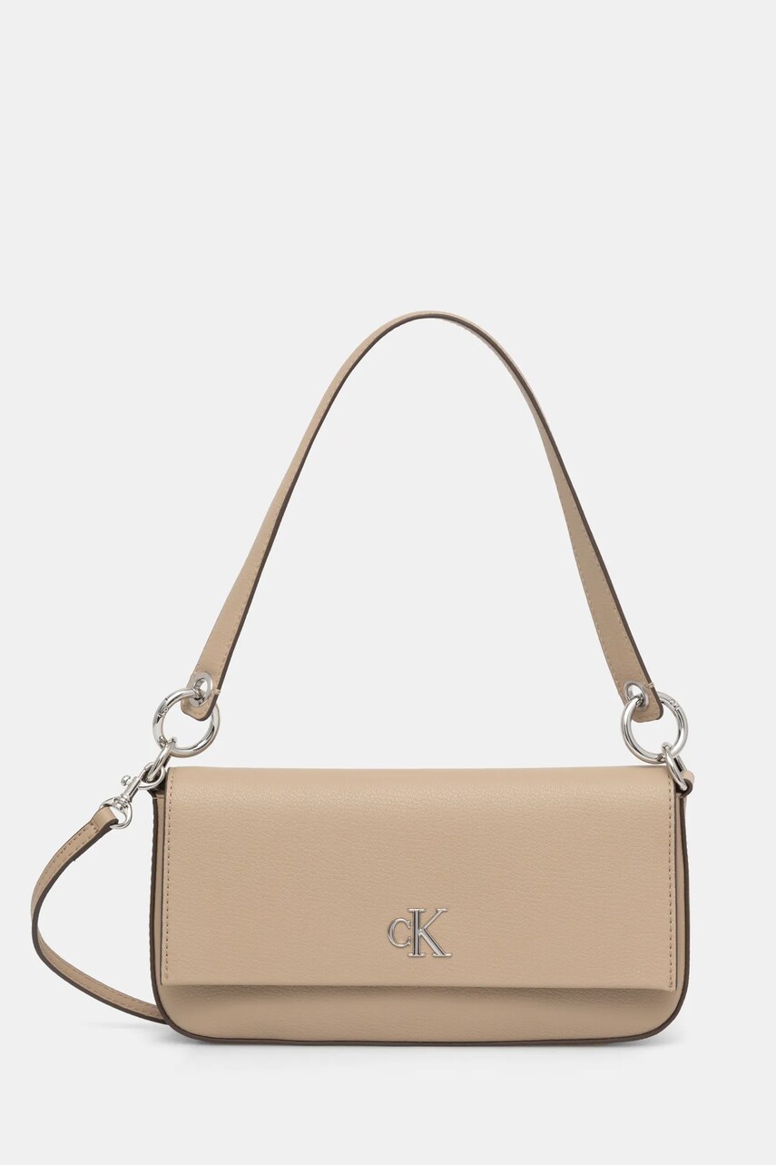 Levně Kabelka Calvin Klein Jeans béžová barva, K60K613048