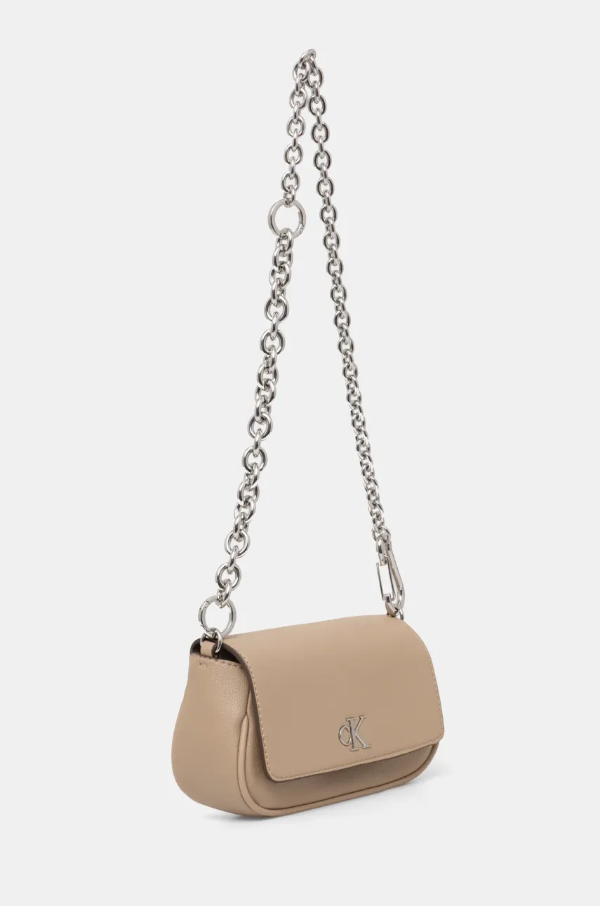 Сумочка Calvin Klein Jeans цвет бежевый K60K613049 Сумочка Calvin Klein Jeans цвет бежевый K60K613049