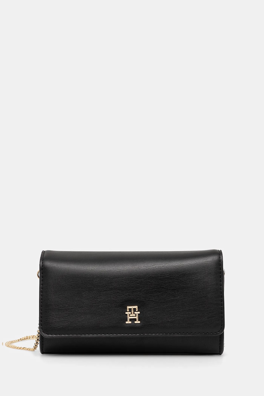Levně Kabelka Tommy Hilfiger černá barva, AW0AW16891