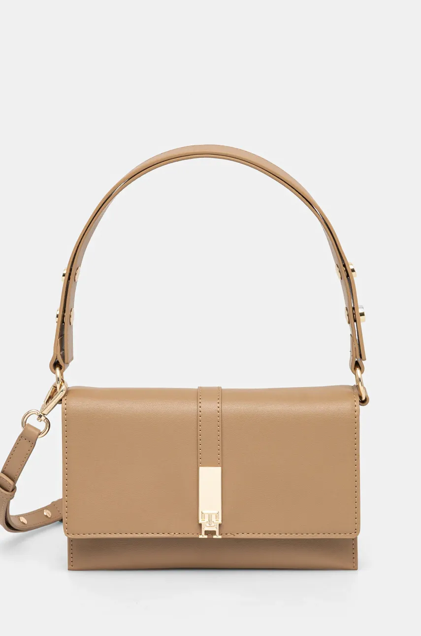 Kabelka Tommy Hilfiger béžová barva, AW0AW16893