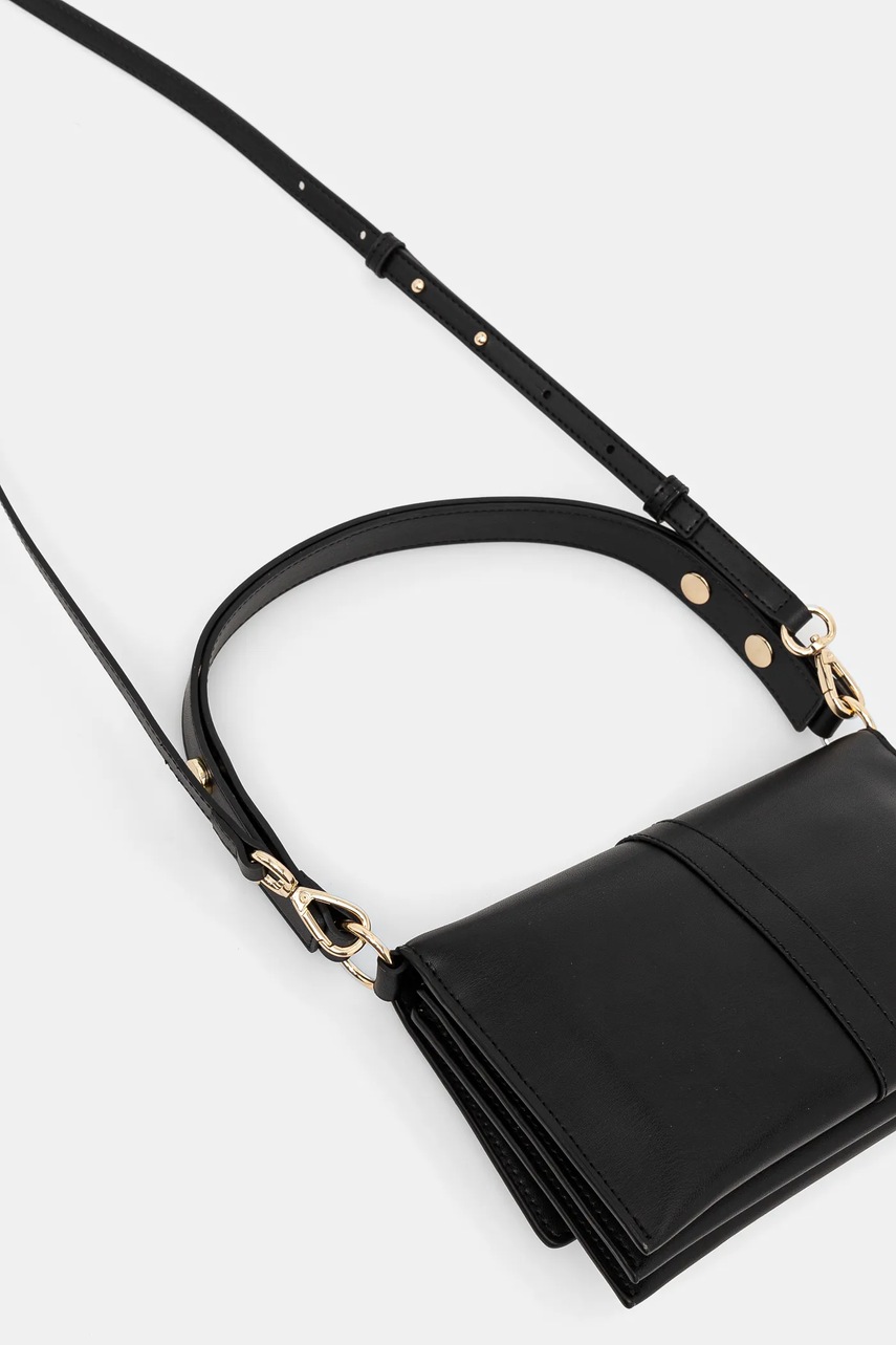 Τσάντα Tommy Hilfiger χρώμα: μαύρο, AW0AW16893 φωτογραφία