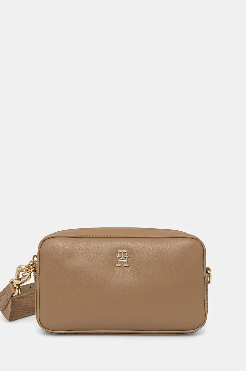 Kabelka Tommy Hilfiger béžová barva, AW0AW16894