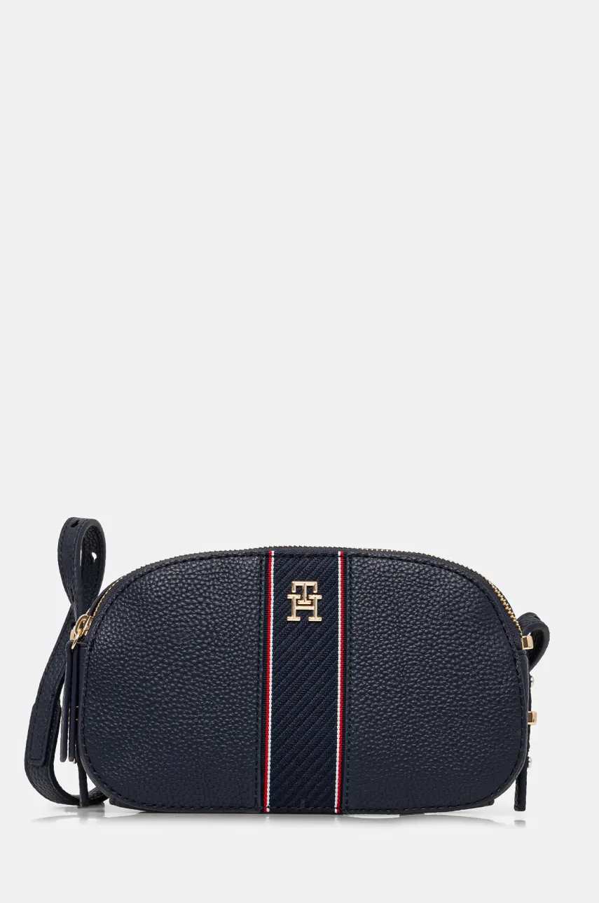 Kabelka Tommy Hilfiger tmavomodrá barva, AW0AW16898