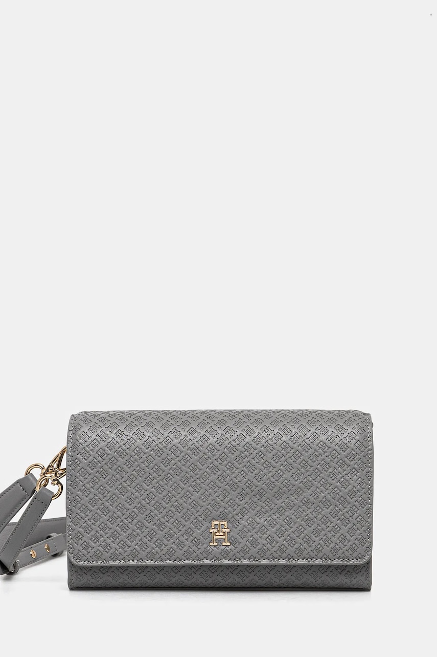 Levně Kabelka Tommy Hilfiger šedá barva, AW0AW16933