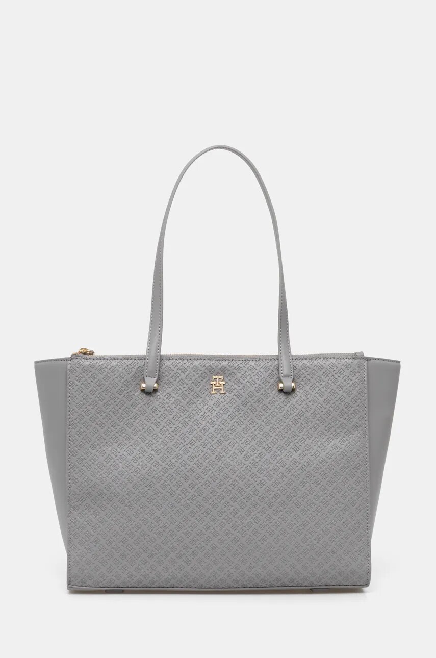 Levně Kabelka Tommy Hilfiger šedá barva, AW0AW16948