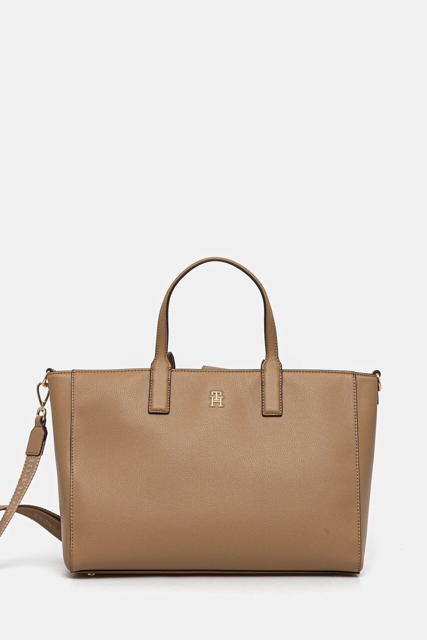 Levně Kabelka Tommy Hilfiger zelená barva, AW0AW17330