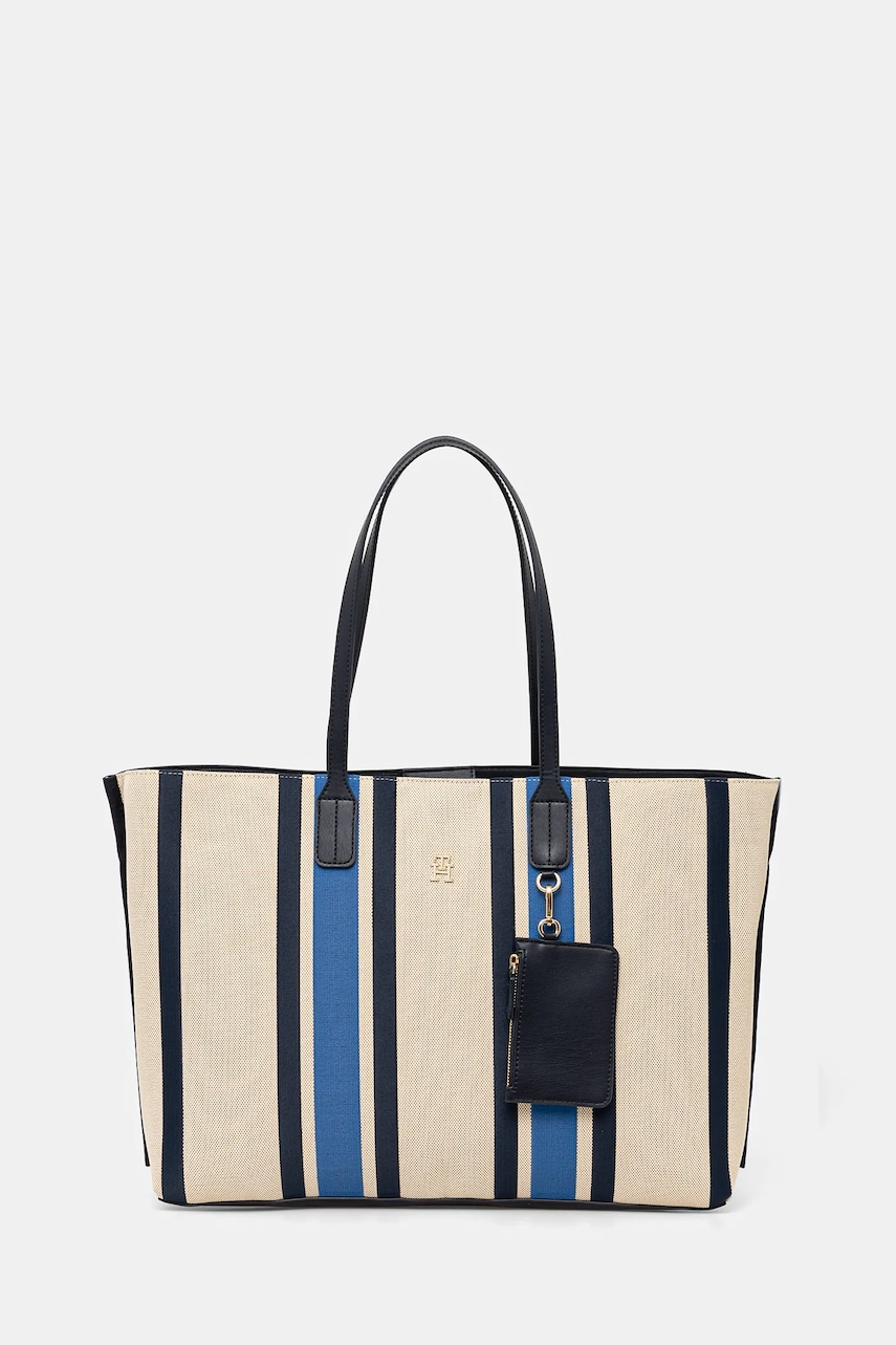 Kabelka Tommy Hilfiger tmavomodrá barva, AW0AW17382
