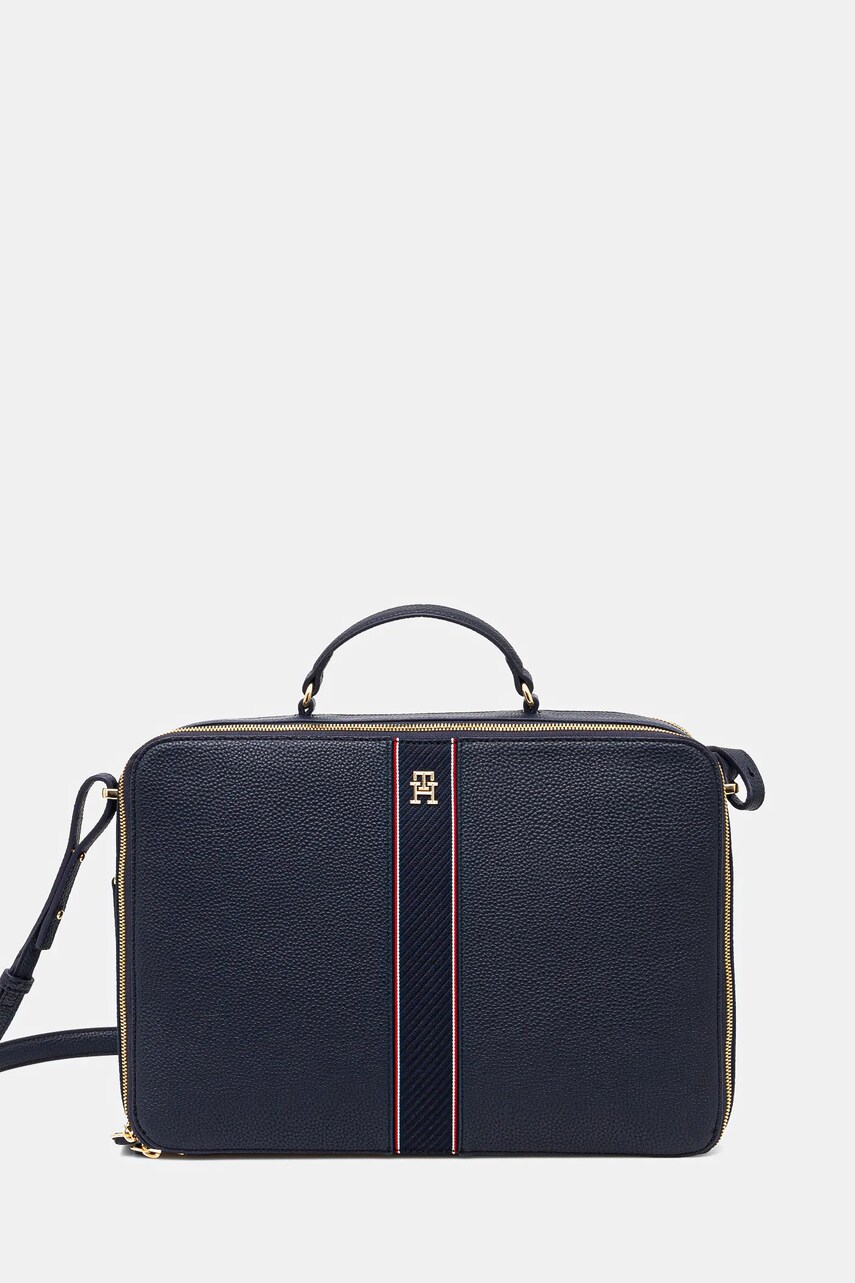 Levně Taška na notebook Tommy Hilfiger tmavomodrá barva, AW0AW16872