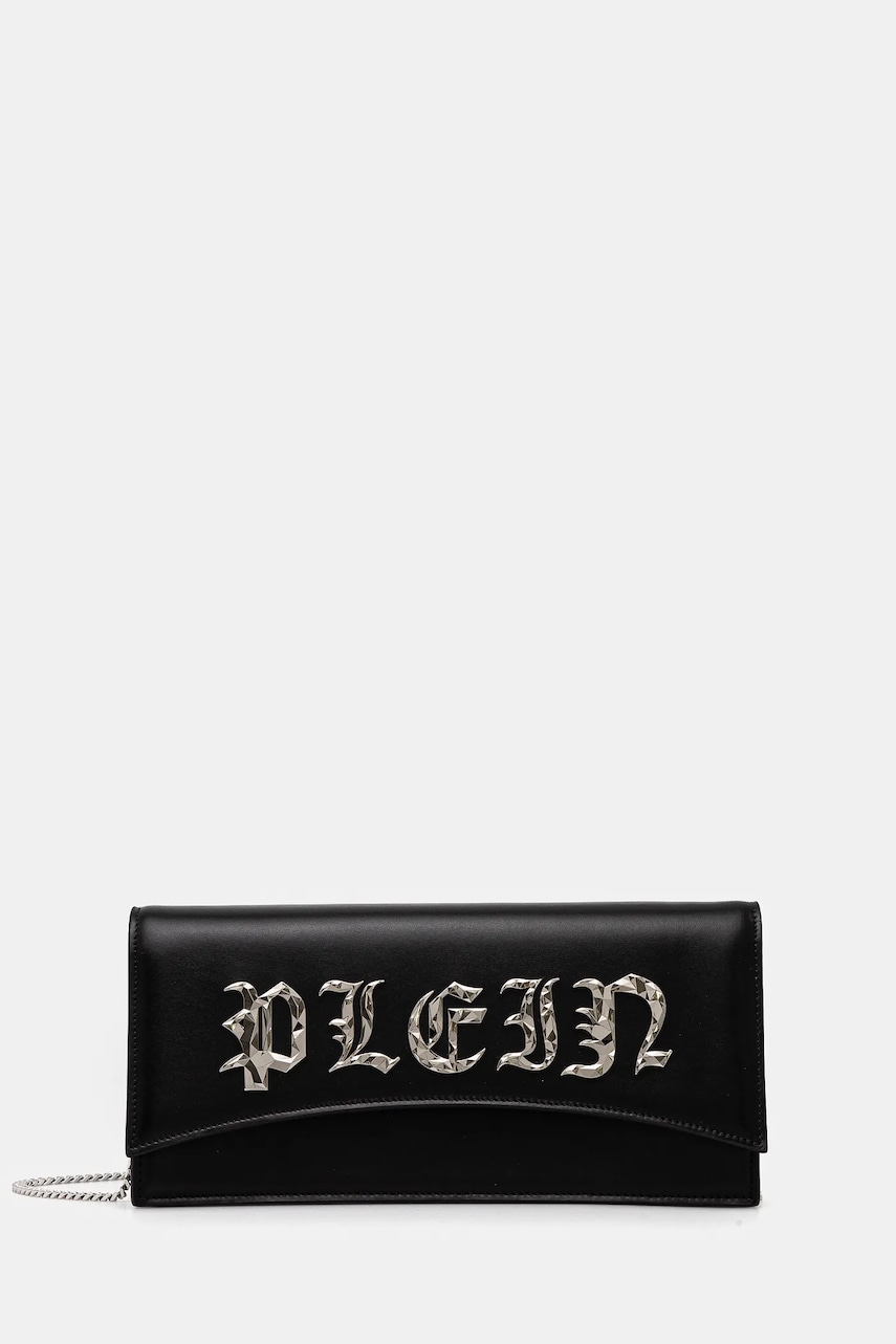 Philipp Plein poseta piele culoarea negru, SAEA WBA2020 PLE075N