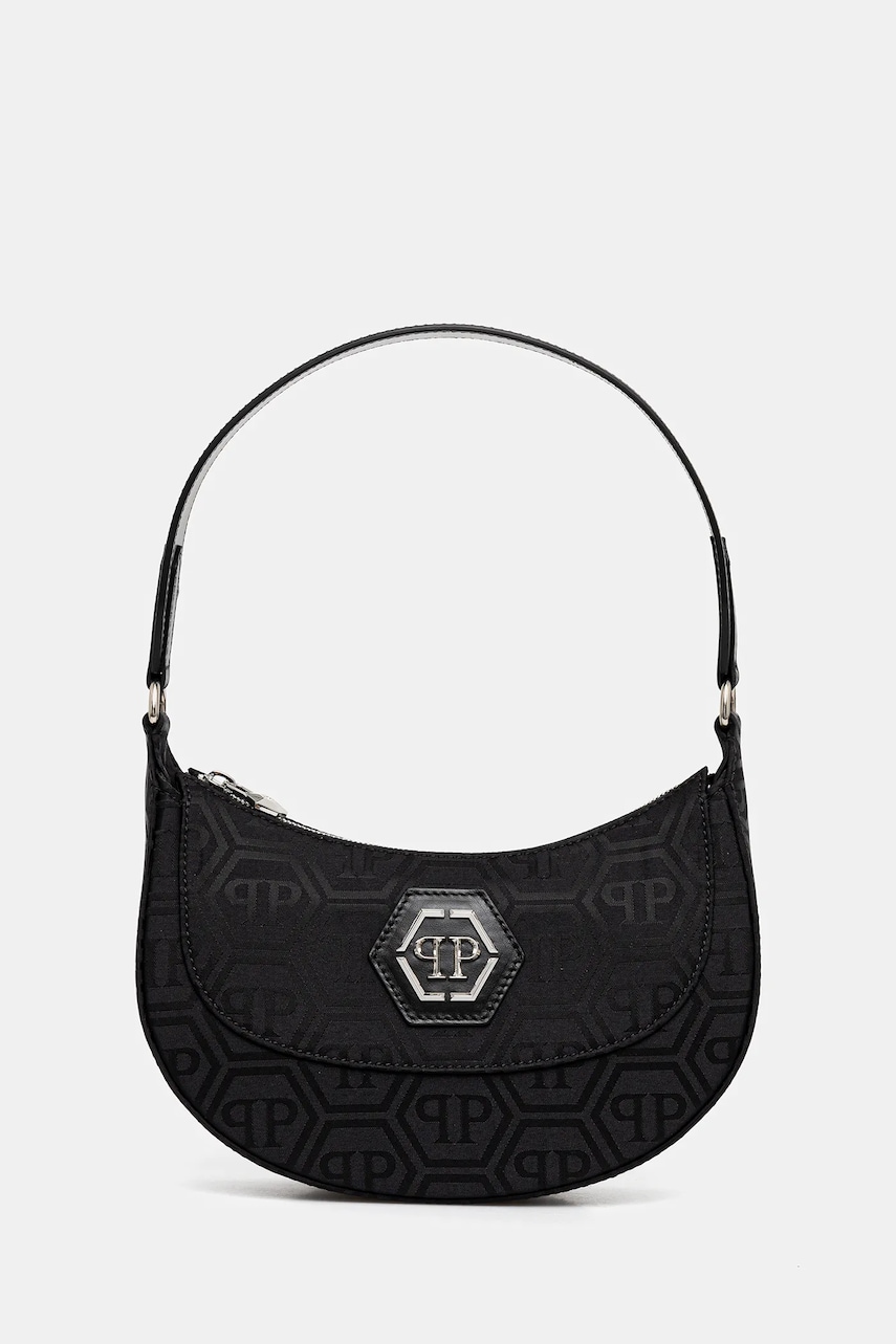 Philipp Plein poșetă culoarea negru, PAEA WBA2104 PTE021N